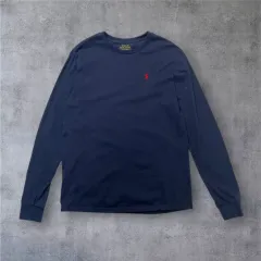 ポロ ラルフローレン ネイビー ポニー刺繍 長袖 Tシャツ M