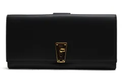 グッチ／GUCCI 長財布 財布 ウォレット レディース 女性 女性用 レザー 革 本革 ブラック 黒  90618T P.F.D. I.551 BERRY L WAXED CALF ターンロック式 小銭入れあり ユニセックス 男女兼用