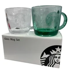 186001 Starbucks スターバックス グラスマグセット クリア ガラス ユニセックス