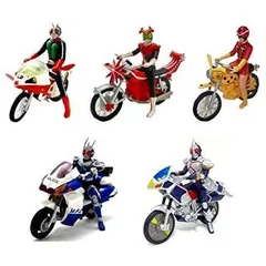 ガシャポン　 特撮メカコレクション ライダーマシンクロニクル4 新2号入り5種セット