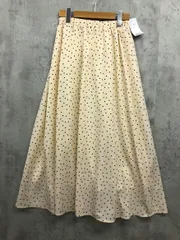 新品 ITEMS URBAN RESEARCH アイテムズアーバンリサーチ IT26-25A002 ドット ギャザー スカート sizeF/ベージュ ■■ レディース