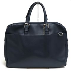 TOD'S トッズ ダブルストライプ トートバッグ ネイビー 本革 レザー A4