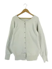 クラシカルエルフ classical el カーディガン ノーカラー 長袖 ニット ボタン 前開き 無地 サイズM ライトグレー QQQ