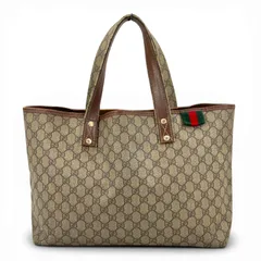GUCCI GGスプリーム シェリーライン ベージュ トートバッグ