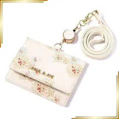 【新品】 [Paul & Joe] [ポールアンドジョーアクセソワ] ACCESSOIRES IDカードホルダー ブランドショッパー付き ギフト包装 PJA-W737A 当社限定 別注モデル パスケース 定期入れ アイボリー 1