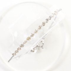 18金プラチナ850 デザインブレスレット 2.46g 18.5cm - メルカリ