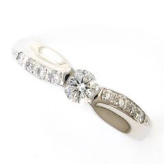 PT850/プラチナ ネックレス ブラウンダイヤモンド 0.3ct 総重量約1.6g 