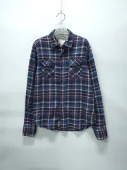 トミーヒルフィガー デニム メンズ ブルー レッド CHECK フランネル シャツ