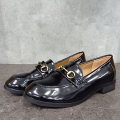 極美品】Casselini キャセリーニ ビットローファー ブラック 24cm 