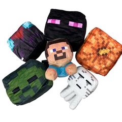 マインクラフト ブロックBIGぬいぐるみ 7点セット マイクラ クッション