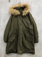 AS KNOW AS アズノゥアズ ファーフード モッズ コート sizeM/カーキ ◆■◎レディース