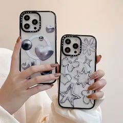 新品 CASETiFY MagSafe対応 Metal heart ケースティファイ スマホケース アート スマホケースiPhone16/16pro/16pro max/15/15pro/15pro
