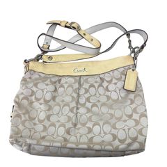 186000 現状品 COACH コーチ ショルダーバッグ ベージュ 総柄 F16181 