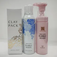 Y5464 クリスタルジェミー クレイパック 160g・ジェミーチェンジ バブルホワイト・バブルウォッシュ 150ml 計3点セットのサムネイル