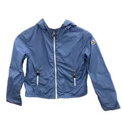 186000 現状品 MONCLER モンクレール 大澤　ナイロンジップパーカー　リバーシブル ブルー　ホワイト キッズのサムネイル