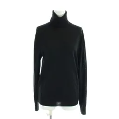 スピック&スパン Spick&Span ニット セーター ウール 黒 ブラック タートルネック 長袖 薄手 /AP