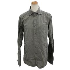 無印良品 ヘンプ100% 長袖シャツ（M）グレー 麻 洗いざらし ゆったり