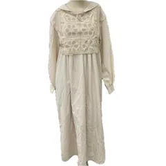 186004 新品未使用 AuntieRosa アンティローザ ワンピース  定価￥11.880 FREE アイボリー アクリル レディースのサムネイル