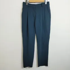 SHENERY ポリエステ ルツイル インタック バレル パンツ ストレッチ 日本製 グリーン系 S D211のサムネイル
