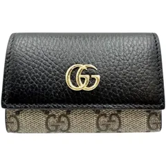 GUCCI グッチ キーケース GGマーモント ブラック 456118