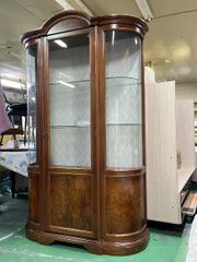 美品□ドマーニ□モーガントン□飾り棚/書棚/キュリオ□ナラ材□77.5万