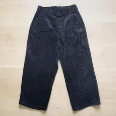 MONO-MART ワイドバギーパンツ レディース S コーデュロイ 黒 ブラック モノマート