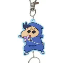 クレヨンしんちゃん ラバーリールキーホルダー クレヨンしんちゃん 風間トオル ラバーリールキーリング