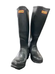 186000 現状品 HUNTER ハンター  22.5cm ダークネイビー ロングレインブーツ ラバー レディースのサムネイル