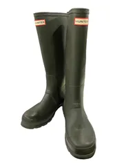 186000 【美品】HUNTER ハンターレインブーツ ロングブーツレディース