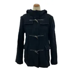 186005 現状品 BURBERRY  バーバリー ダッフルコート 黒 裏地チェック