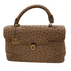 JRA オーストリッチ トートバッグ ターンロック 金金具 ロゴプレート 