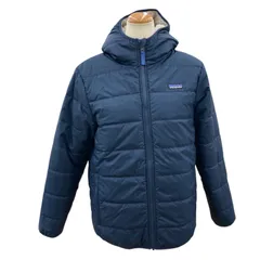 186005 現状品 patagonia パタゴニア Boys Reversible Ready Freddy Hoody リバーシブルジャケット 68095FA22  ネイビー/ベージュ ポリエステル レディースのサムネイル