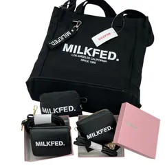 186000 現状品 MILKFED. ミルクフェド ウォレット・バッグ ブラック レディース 4点まとめ売りのサムネイル