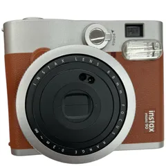 186000 現状品 FUJIFILM フジフイルム インスタントカメラ intax mini 90 NEO CLASSIC ブラウン  インスタントフィルム バッテリー付き