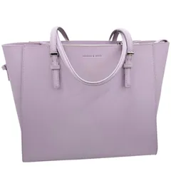 186001 現状品 Charles & Keith チャールズアンドキース トートバッグ Lilac パープル レザー レディース [250128HM130020] 186001 現状品 Charles & Keith チャールズアンドキース クラシック
