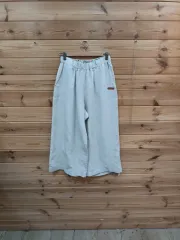 リネン ワイド パンツ アイボリー