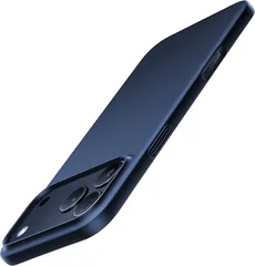 TORRAS iPhone 17 Pro 用 ケース【 超薄型・極軽量 】  マット仕上げ さらさら手触り日本製PC  指紋防止 擦り傷防止 防汚仕様 Magsafe非対応 ワイヤレス充電対応 「OriginFit」 6.3インチ (ディープブルー)