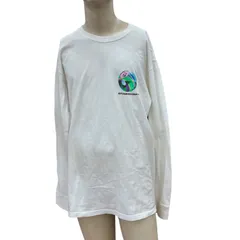 186004 現状品 STUSSY ステューシー 長袖Tシャツ ホワイト ロンT サイズL コットン メンズ