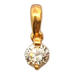 0.23ct ダイヤモンドペンダントトップ K18YG/750-0.3g イエロー