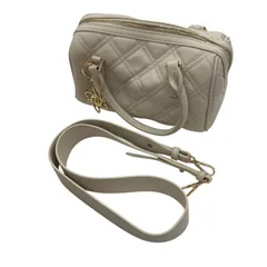 186000 現状品 RANDA ランダ キルティング 2WAY ハンドバッグ レザー ベージュ