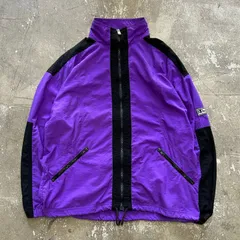 90s Champion nylon jacket チャンピオン ナイロンジャケット 古着 Mサイズ 紫 パープル
