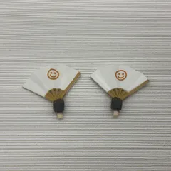 現状品　ねんどろいど 三日月宗近 Cheerful Ver. 　小物パーツ　オプションパーツ　扇子　持ち手左右セット　刀剣乱舞　写真にあるもののみバラ売り不可