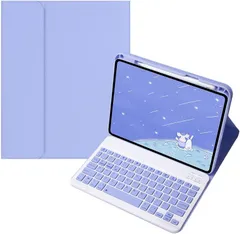 iPad 10世代 10.9インチ キーボード ケース パープル