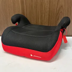 LEAMAN ジュニアシート ブースターシート　黒/赤