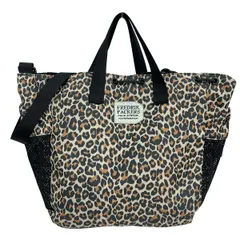 FREDRIK PACKERS(フレドリック パッカーズ) トートバッグ ベージュ×ブラウン×黒 豹柄/2way