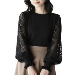 ジルスチュアート ジョセフトップス 袖レース カットソー ブラウス 