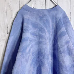 【まとめ購入大歓迎】90s USA Vintage 古着 ラベンダー ブリーチ タイダイ スウェット トレーナー #y20のサムネイル