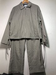 504001 EMMA CLOTHES セットアップ チェック ジップ ジャケット パンツ エマクローズ 上下セット