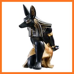 エジプト アヌビス 犬 バステト 猫 置物 アンティーク 2つセット