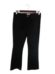 ゲス GUESS パンツ チノパン フレア ストレート 無地 ブラック サイズ70 QQQ 